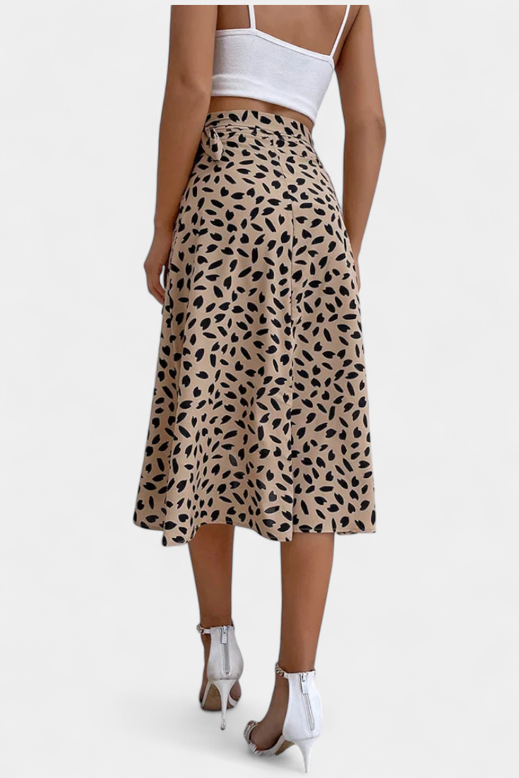 Camila | Zavinovací sukně boho s asymetrickým potiskem