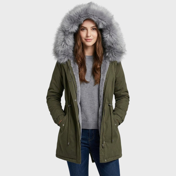 Adela | Parka s akcentem z umělé kožešiny