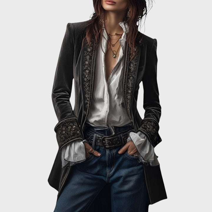 Nuria - Elegantní sametová bunda