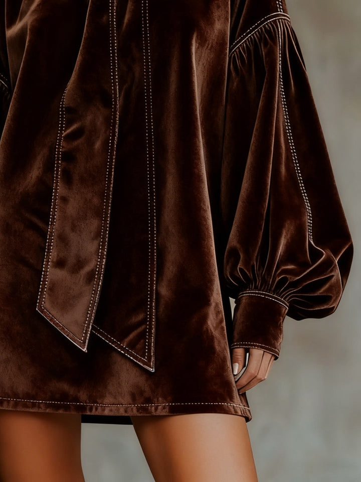 OLIVIA | Elegantní sametové minišaty