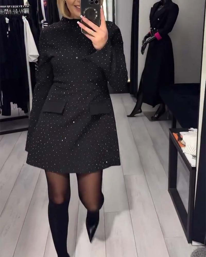 Soňa | Elegantní malé černé šaty s jemným leskem