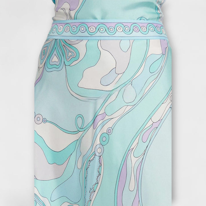 Everly - Sada halter topu a asymetrické midi sukně